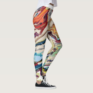 Leggings diseño abstracto de patrones de marcado