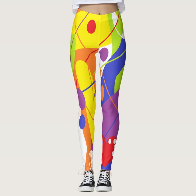 Leggings Diseño abstracto LGBTQ+ / PRIDE / Rainbow (Anverso)