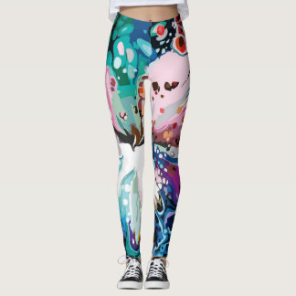 Leggings Diseño abstracto, patrones marcados