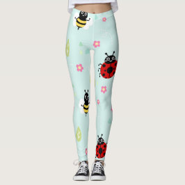 Leggings Diseño alegre de la mariposa