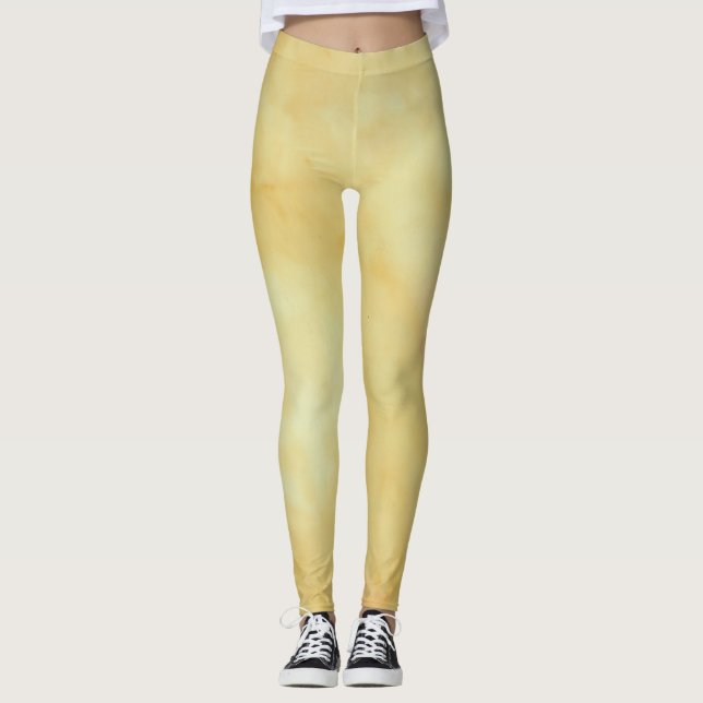 Leggings Diseño Amarillo Dorado (Anverso)