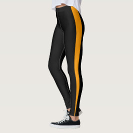 Leggings Diseño anaranjado elegante de la raya