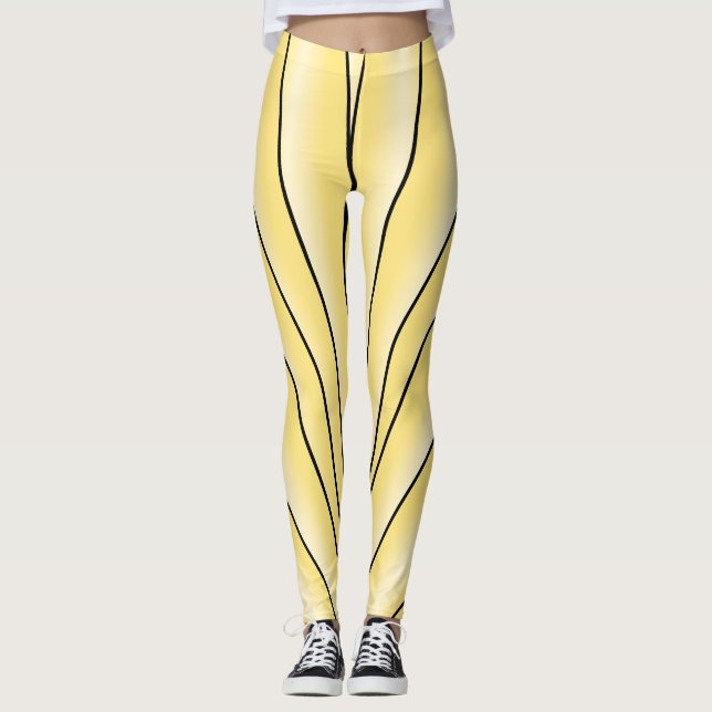 Leggings Diseño Art Deco Amarillo (Anverso)