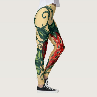 Leggings Diseño artístico de fresa