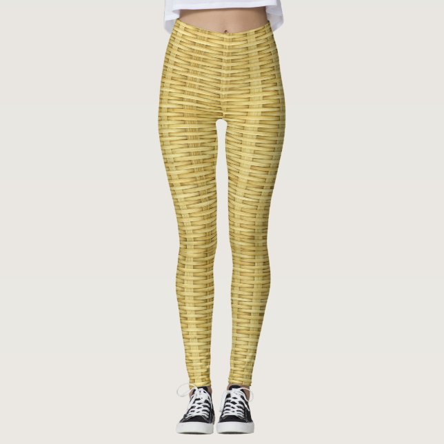 Leggings Diseño atractivo de naves de bambú (Anverso)