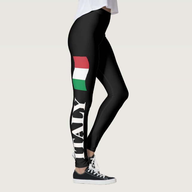 Leggings diseño atractivo y atractivo de la bandera negra i (Derecha)
