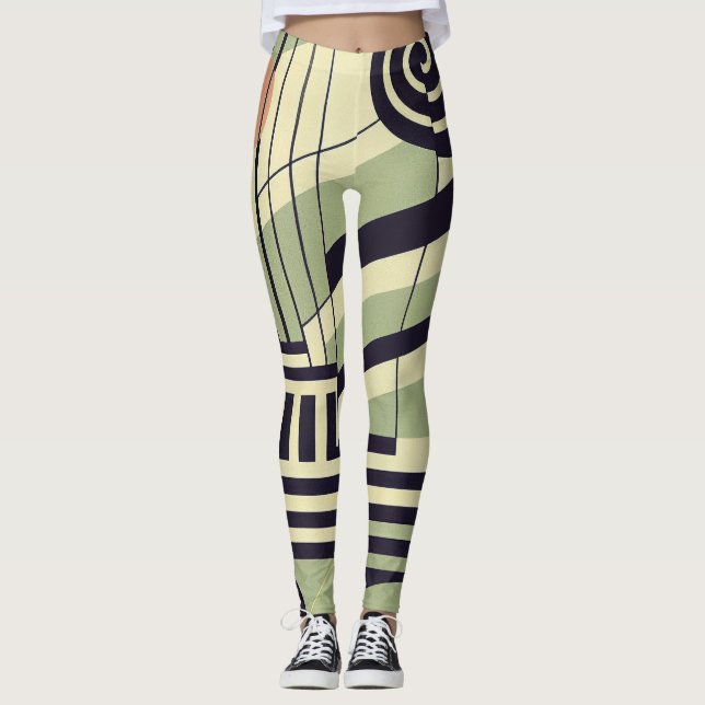 Leggings Diseño Bauhaus Moderno 15 Ideal Para (Anverso)