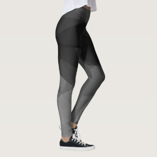 Leggings Diseño blanco y negro del polígono