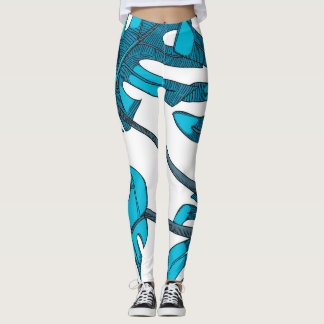 Leggings Diseño caprichoso de hojas monsteras