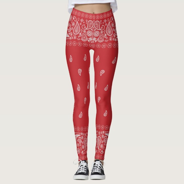 Leggings Diseño clásico de banda roja (Anverso)