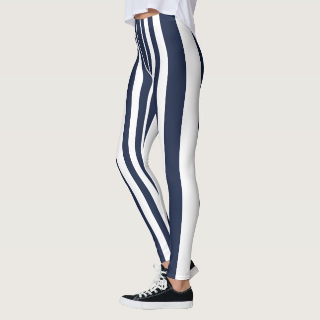 Leggings Diseño clásico en franja blanca profunda (Izquierda)