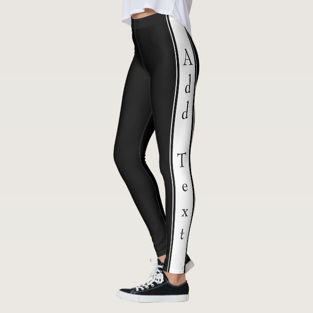 Leggings Diseño combinado - Agregar texto (Izquierda)