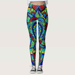 Leggings Diseño completo brillante de la mandala