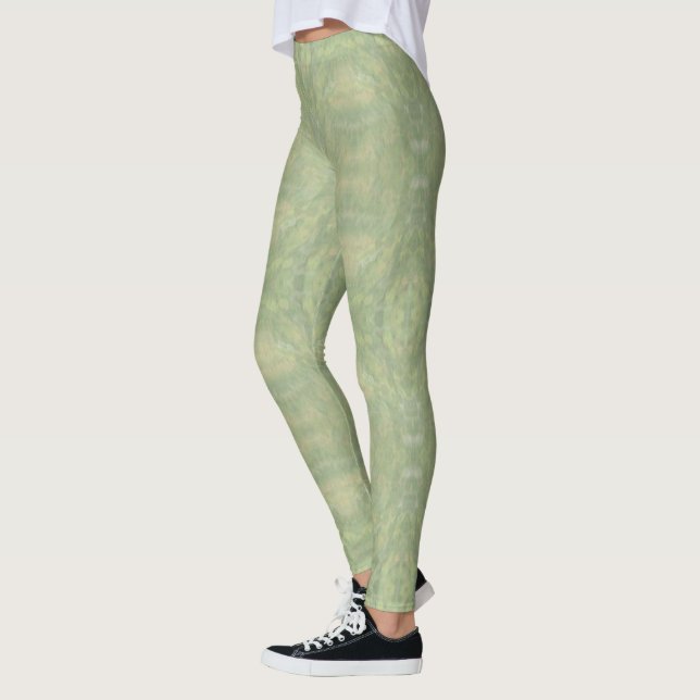 Leggings Diseño con patrones con verde (Izquierda)