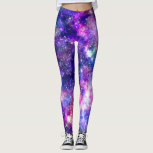 Leggings Diseño cósmico de impresión nocturna de galaxia