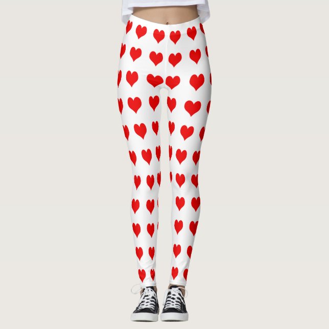 Leggings Diseño Cute Red Heart (Anverso)