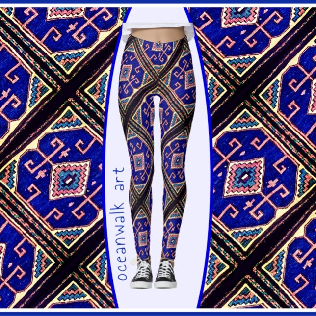 Leggings Diseño de alfombras orientales de Soumak antiguo (Subido por el creador)