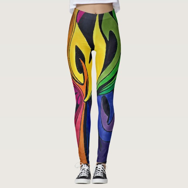 Leggings diseño de arco iris (Anverso)