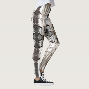 Leggings Diseño de armadura abstracta en un