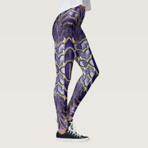 Leggings Diseño de armadura abstracta en una leyenda