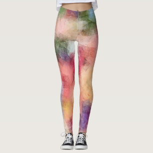 Leggings Diseño de arte abstracto moderno y elegante