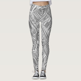 Leggings Diseño de Arte de Patrón de Tejido 