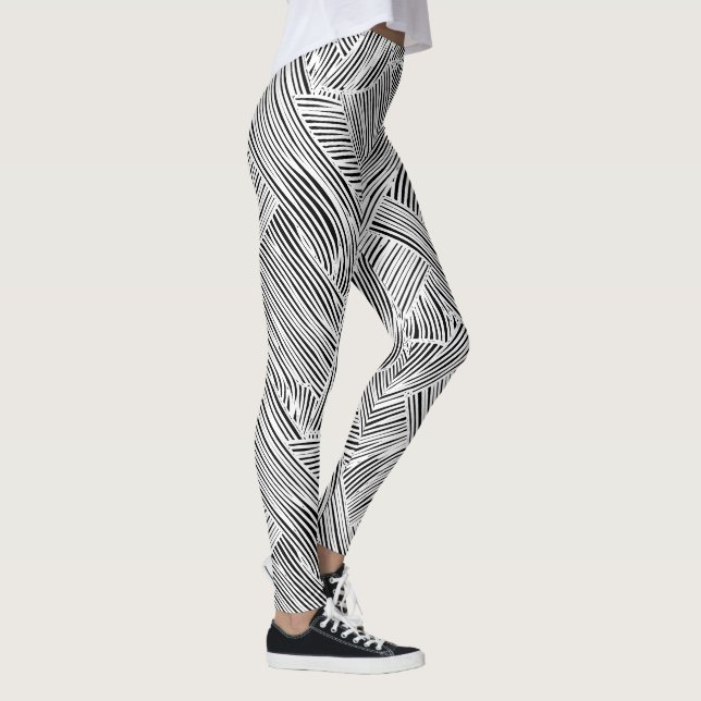 Leggings Diseño de Arte de Patrón de Tejido  (Derecha)