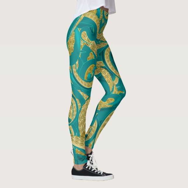 Leggings Diseño de arte Leyendas Octopus (Derecha)