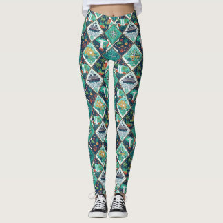 Leggings Diseño de aventura costera de crucero por Sudaméri