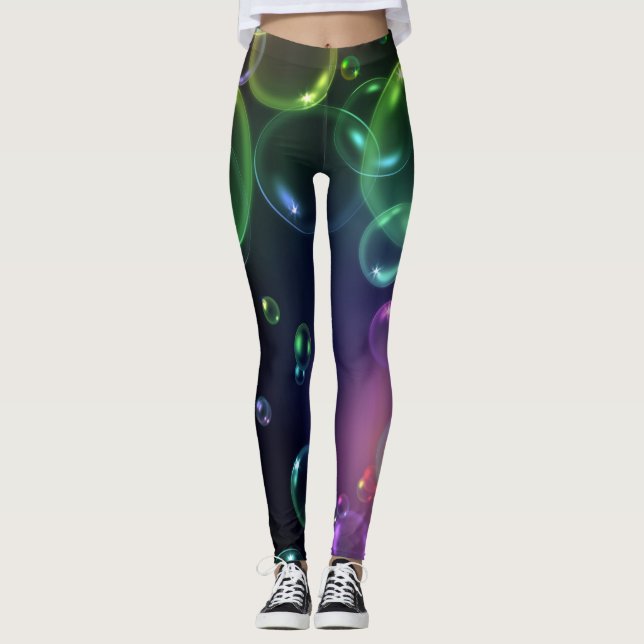 Leggings diseño de burbujas brillante y audaz (Anverso)