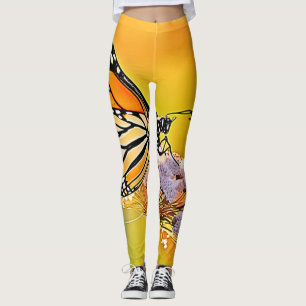 Leggings Diseño de cierre de mariposa majestuosa