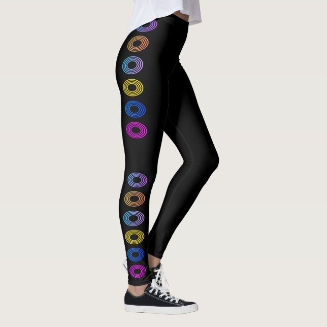 Leggings Diseño de Círculos de Miami (Derecha)