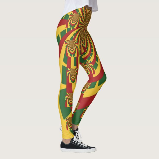 Leggings Diseño de Colores Rasta (Derecha)