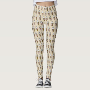 Leggings Diseño de cono de helado