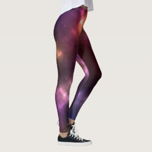 Leggings Diseño de constelaciones del espacio cósmico abstr