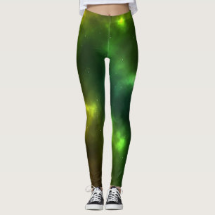 Leggings Diseño de constelaciones del espacio cósmico abstr
