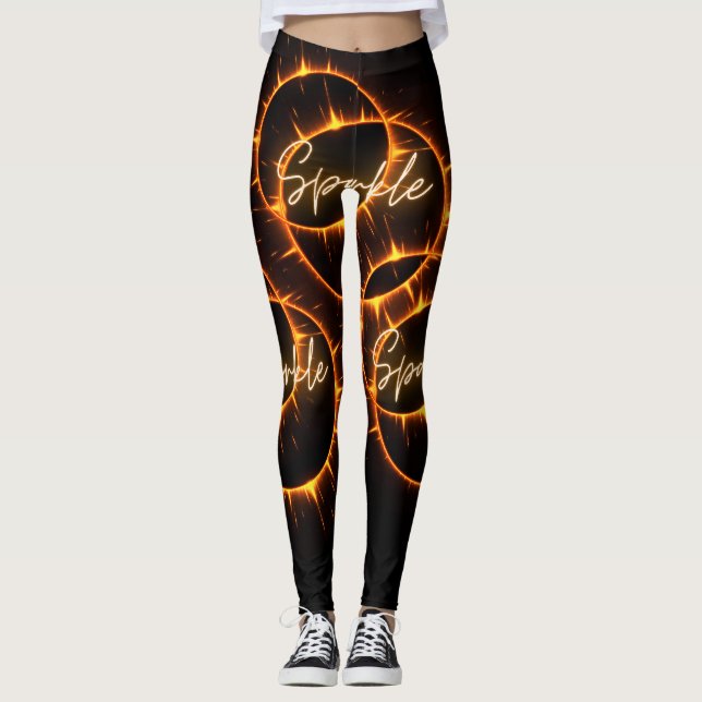 Leggings Diseño de destello (Anverso)
