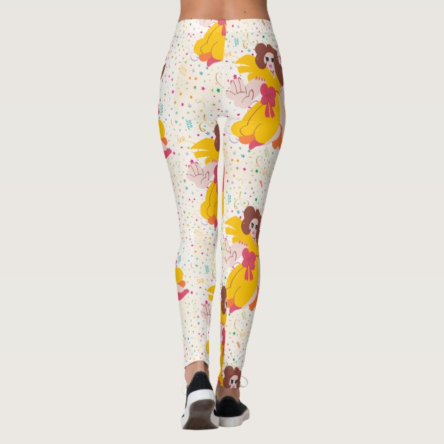 LEGGINGS DISEÑO DE ESTILO DE PATRÓN (Reverso)