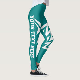 Leggings Diseño de estrella tribal personalizado en azul tu