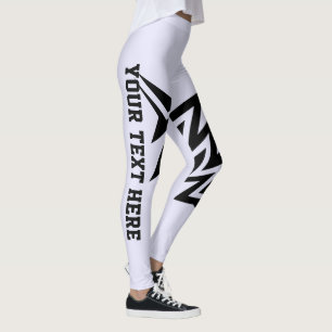 Leggings Diseño de estrella tribal personalizado lavanda