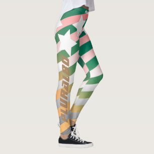 Leggings Diseño de estrellas de línea monogramada