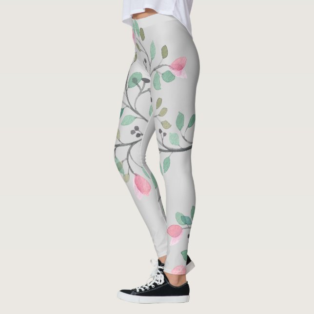Leggings Diseño de flores coloridas (Izquierda)