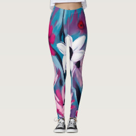 Leggings Diseño de flores de verano