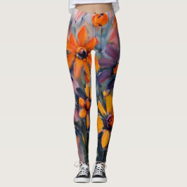 Leggings Diseño de flores de verano