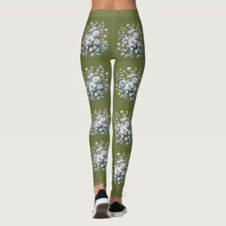 Leggings Diseño de flores personalizado