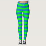 Leggings Diseño de franjas azules y verdes<br><div class="desc">Líneas horizontales de franjas azules y verdes sin inconvenientes Patrón de repetición Diseño Imprimir fondo</div>