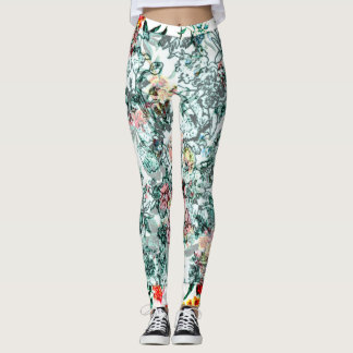 Leggings Diseño de futuro floral