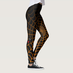 Leggings Diseño de Halloween divertido de araña y telaraña
