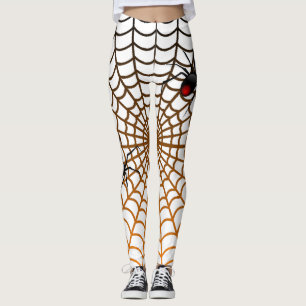 Leggings Diseño de Halloween divertido de araña y telaraña 
