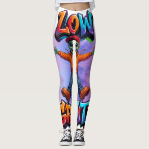 Leggings Diseño de humor espacial divertido de alienígena d
